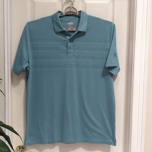 Calloway Men's Teal Short Sleeve Polo Performance Shirt Size XL